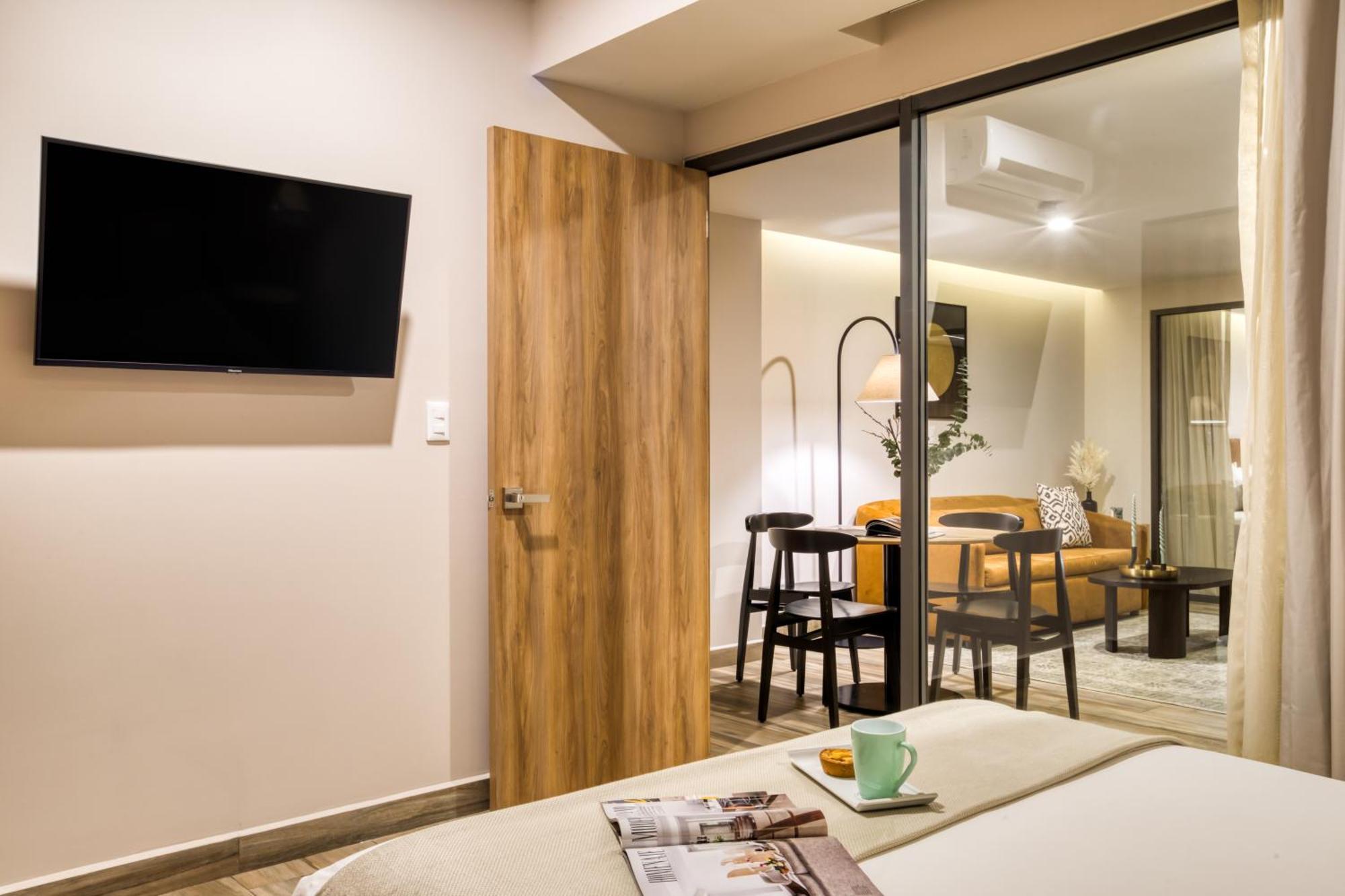 Aparthotel Uliv Cibeles Mexiko-Stadt Zimmer foto