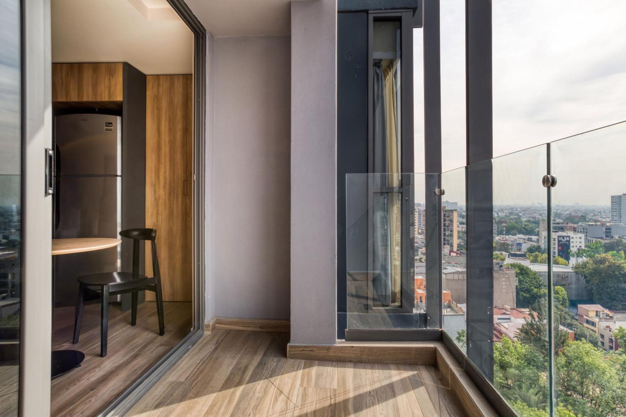 Aparthotel Uliv Cibeles Mexiko-Stadt Zimmer foto