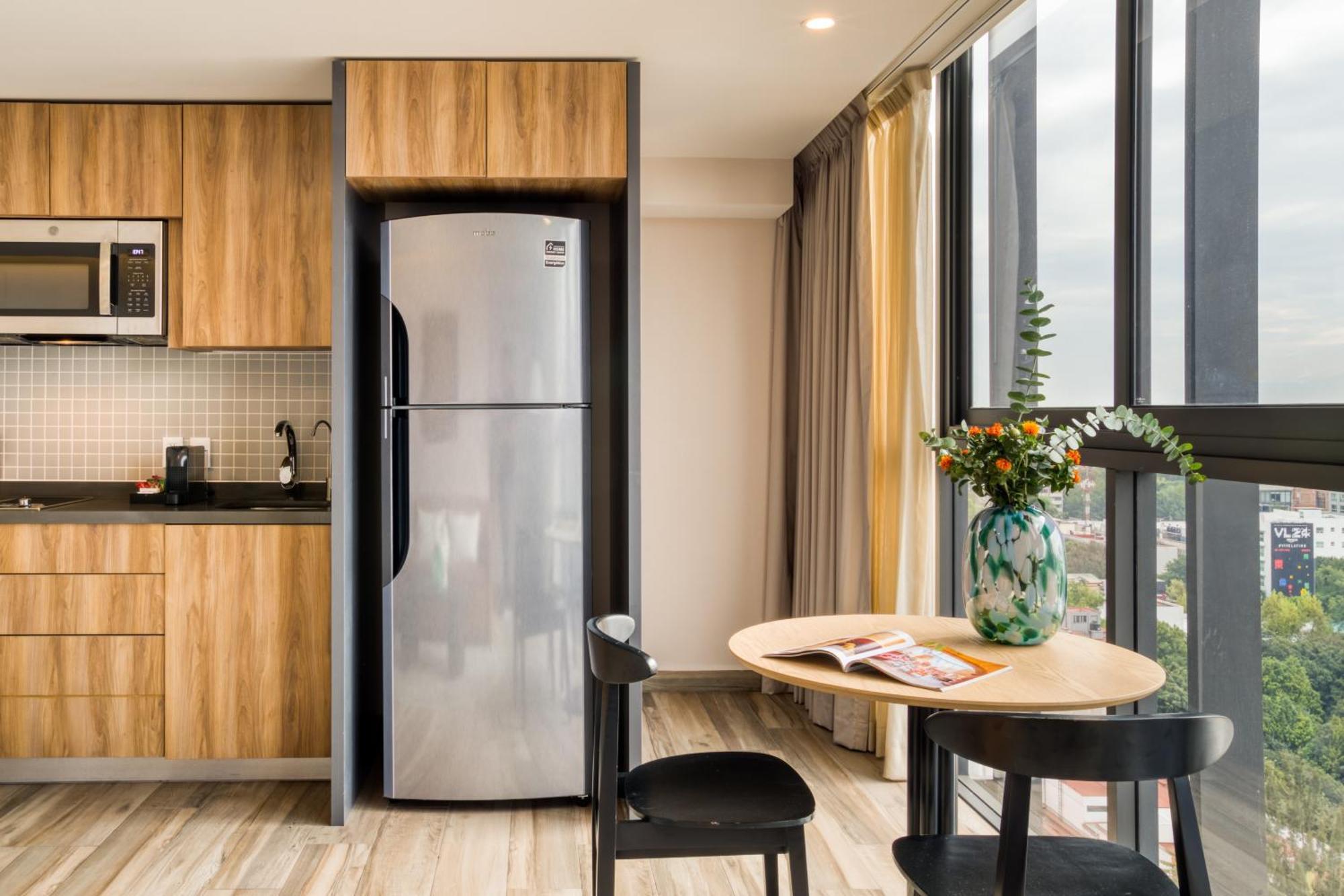 Aparthotel Uliv Cibeles Mexiko-Stadt Zimmer foto